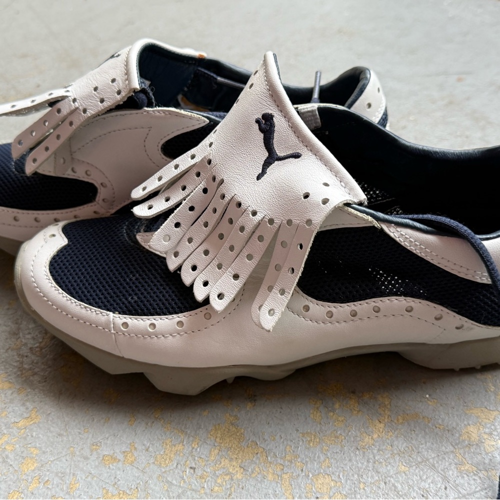 Puma Golf Shoe with Navy and White Accents